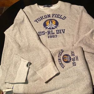 Polo Script Sweat Suit TOP and BOTTOM